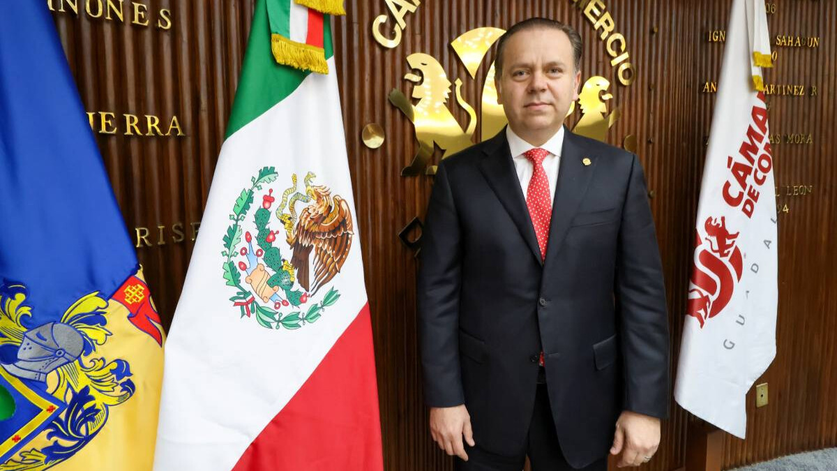 Javier Arroyo Navarro se mantiene en la presidencia de la Canaco Guadalajara. (Foto: Canaco)