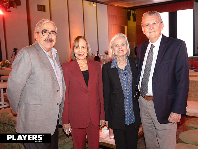 Benjamín Clariond, Lourdes Domene de Clariond, Elizabeth Husemann de Santos y Luis Santos Theriot