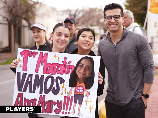 Ana Cris, Paola y Andrés.