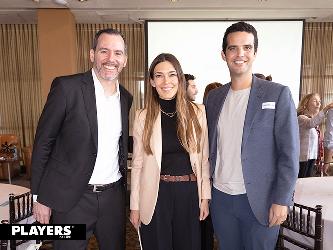 Kai Grunauer, Mónica Arreozola y Marcelo Marcos