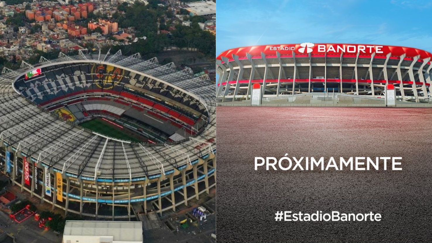 Estadio Azteca se transforma en Estadio Banorte rumbo al Mundial 2026