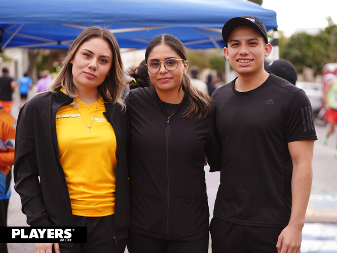 Karla Tinajero, Sara Torres e Isaac Carranza.