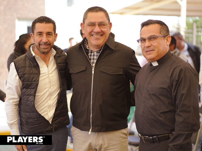 Luis Cuerda, Mariano Serna y Víctor Gómez.