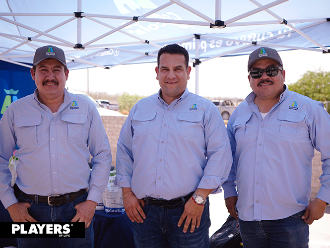 Donaciano Covarrubias, Martín Barrón y Rafael Rodríguez.