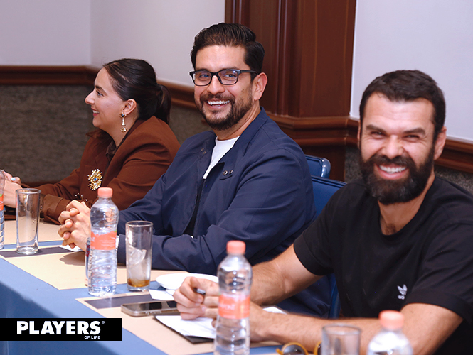 Nelly Esquivias, Fidel Ramírez y Claudio de Angelis.
