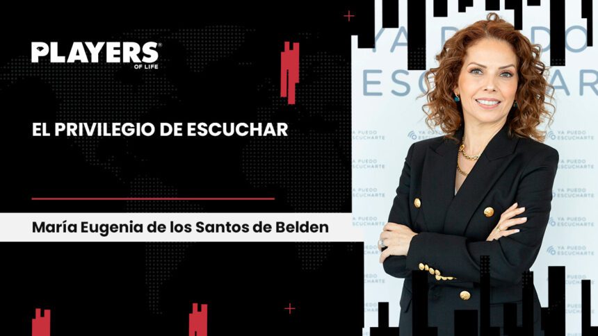 María Eugenia de los Santos de Belden, presidenta de Ya Puedo Escucharte