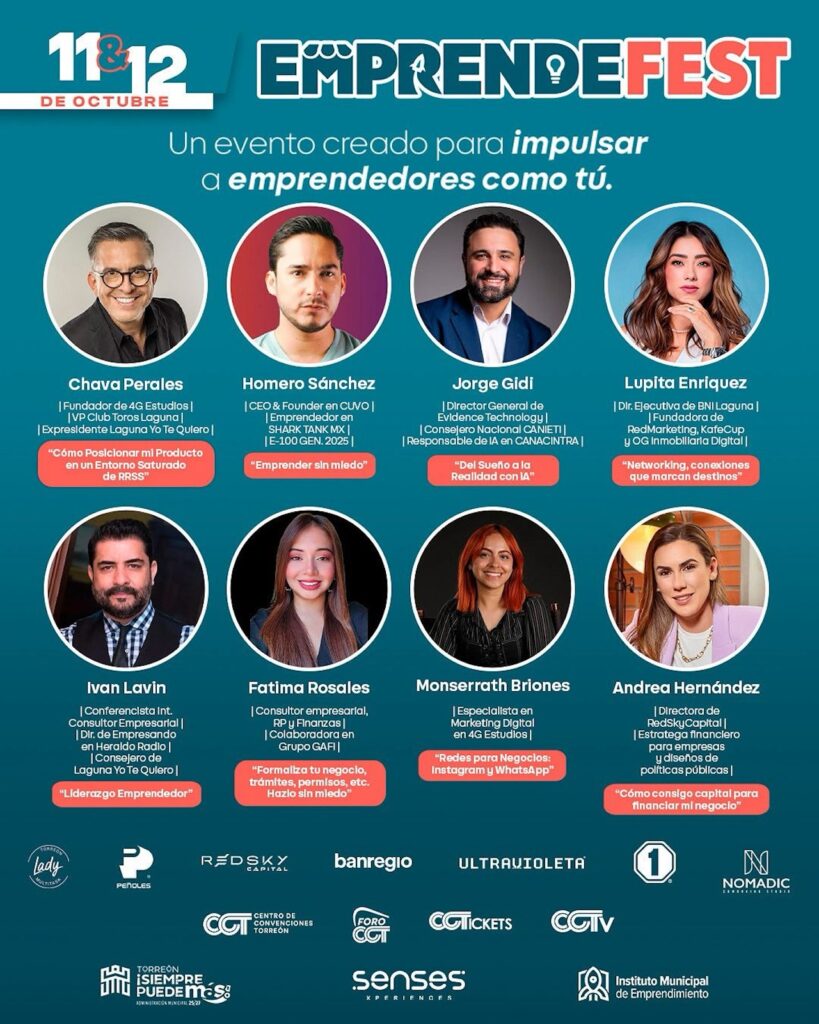Todo sobre el Emprende Fest 2025 en Torreón: fecha, sede y cómo participar