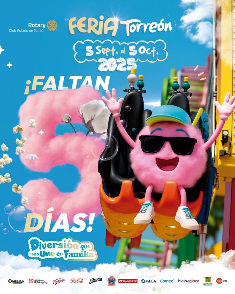 La Feria de Torreón 2025 arranca este 5 de septiembre; conoce los precios, atracciones y el cartel de inauguración