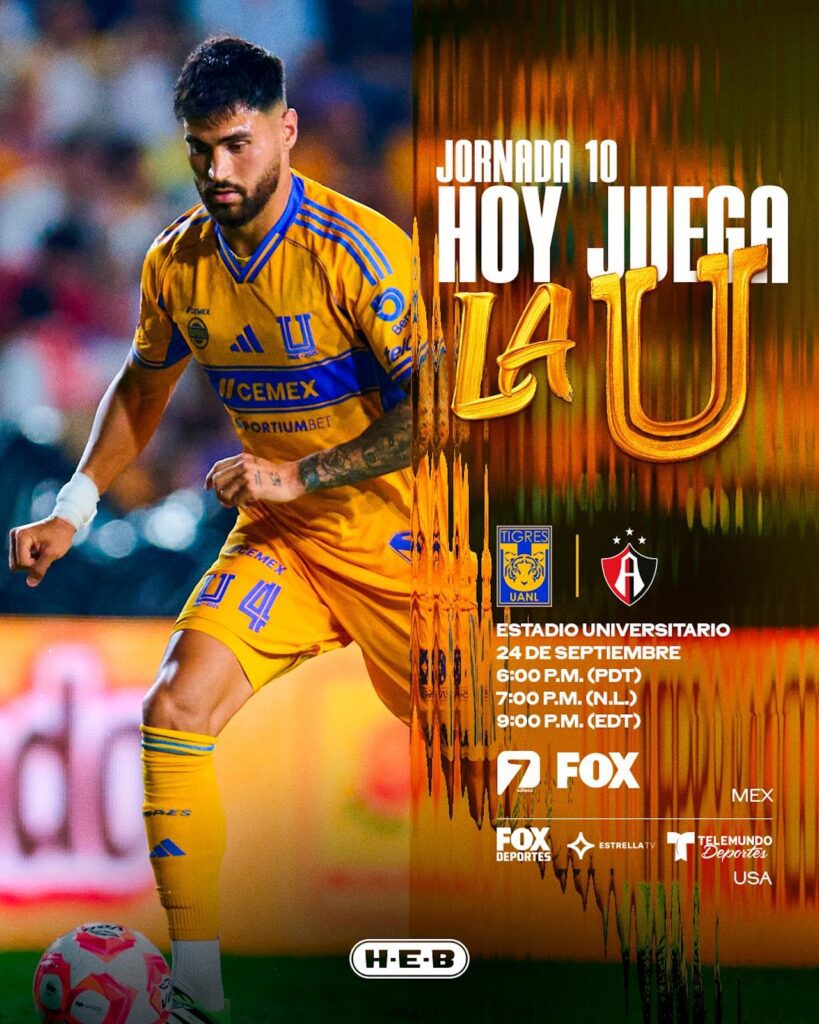 Tigres recibe al Atlas en el Volcán este miércoles 24 de septiembre