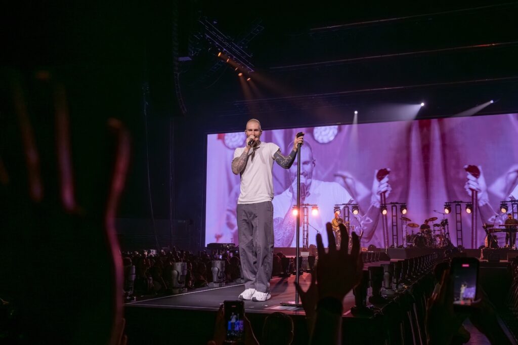 Maroon 5 deleitó al publico este jueves. Foto: Cortesía Arena Guadalajara