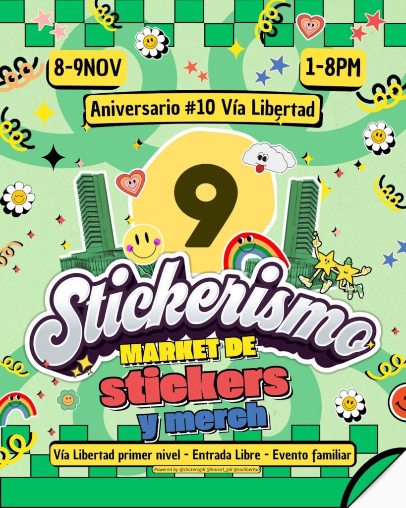 Conoce todos las actividades para hacer en Guadalajara en noviembre 2025: No te pierdas Stickerismo