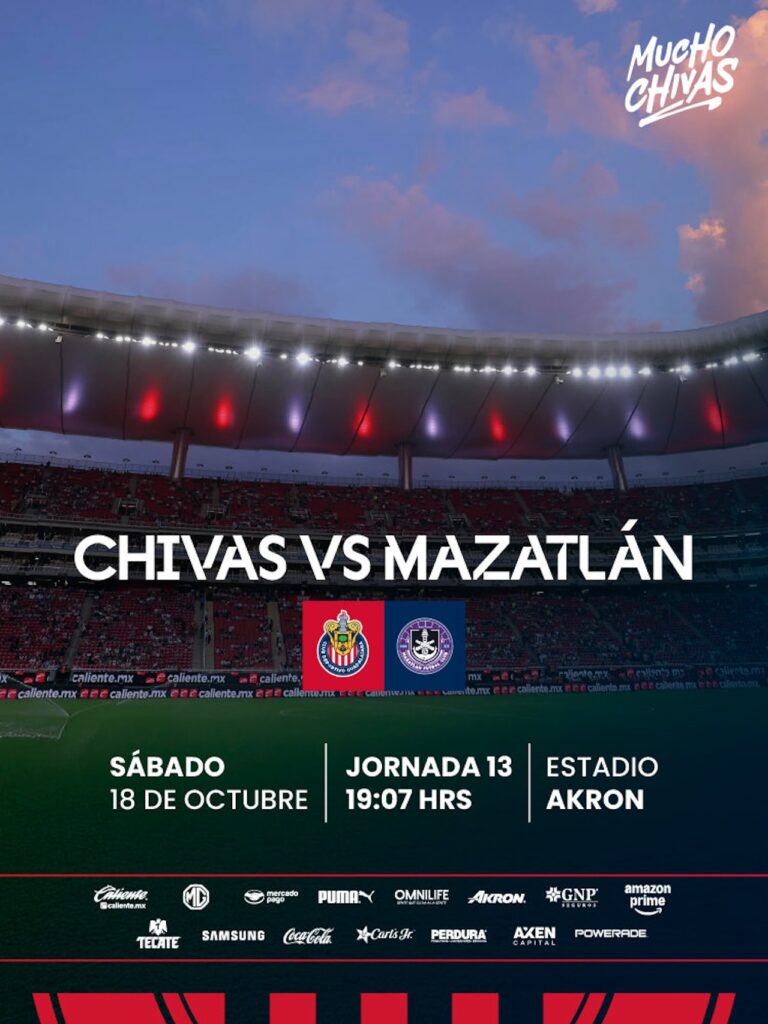 Dónde ver Chivas vs Mazatlán en vivo Jornada 13: Conoce los detalles