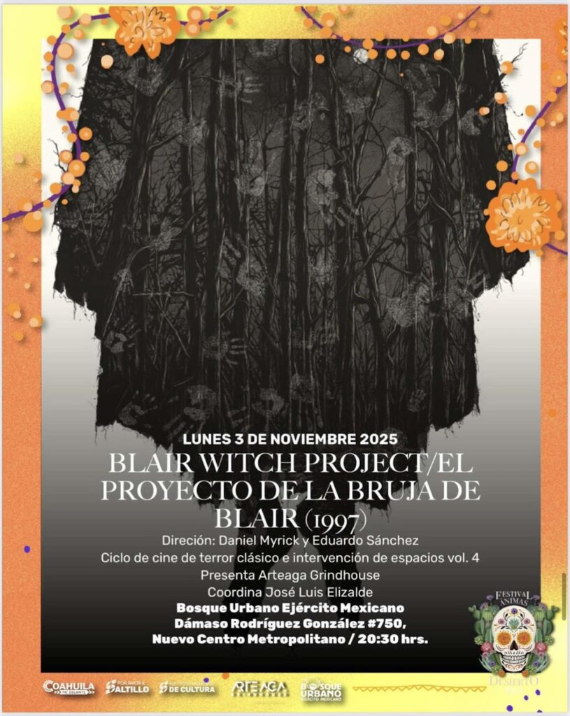Cine de terror gratis en Saltillo por Día de Muertos 2025: Toda la información