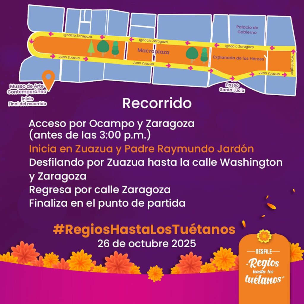 Tradición y color: Llega el Desfile de las Calaveras 2025 a Monterrey