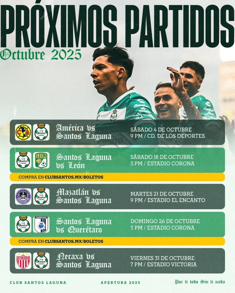 Santos recibe a Querétaro: Hora y transmisión del partido del domingo 26 de octubre