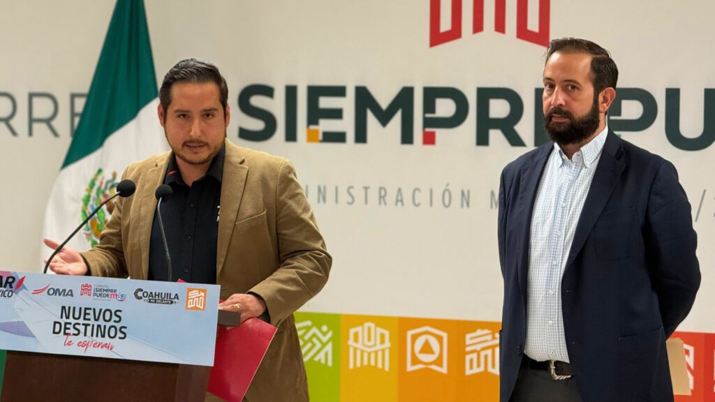 Estos nuevos vuelos desde Torreón permiten aumentar la conectividad y la competitividad del municipio.