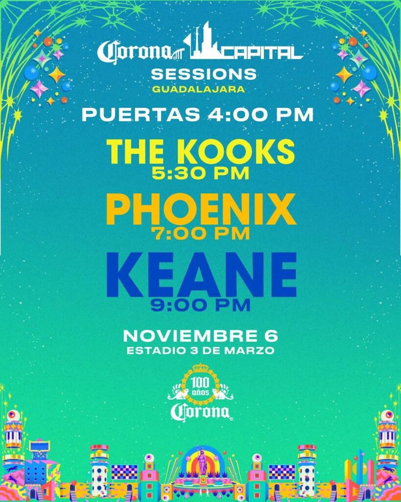Todo sobre el Corona Capital Sessions Guadalajara: ¡Es mañana!