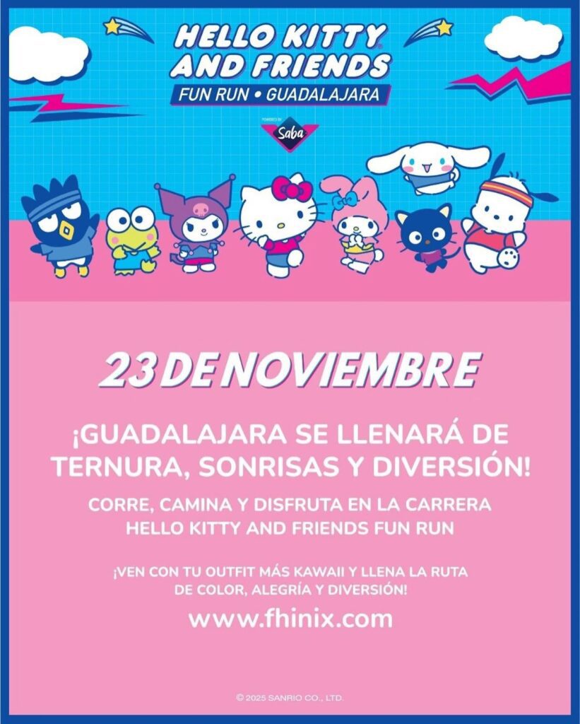 Guadalajara en noviembre: Este fin de semana se realizará la carrera Hello Kitty