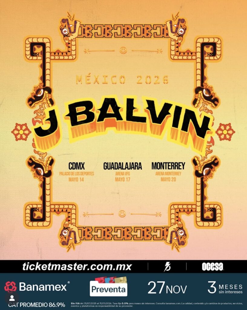 J Balvin confirma concierto en Guadalajara: Cuándo, dónde y cuánto costará