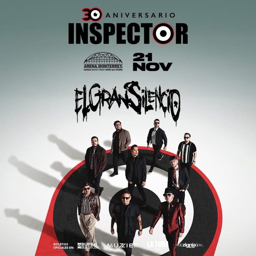 Este viernes se realizará el concierto de Inspector en Monterrey