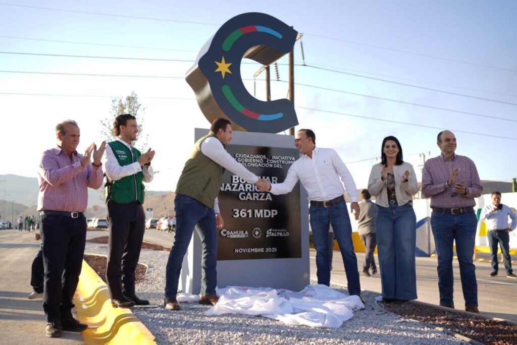 Ayer, el Gobierno de Coahuila entregó la Prolongación del bulevar Nazario Ortiz