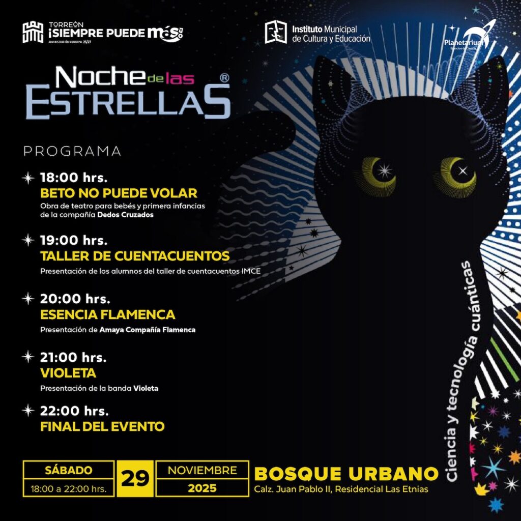 Agenda de actividades en Torreón para cerrar noviembre