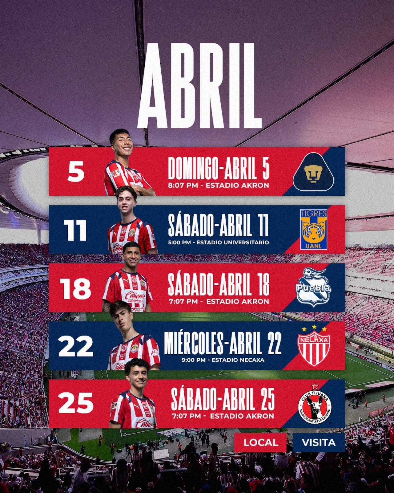 Chivas de Guadalajara vs Pumas UNAM EN VIVO: Horario y cómo ver la J13 ...