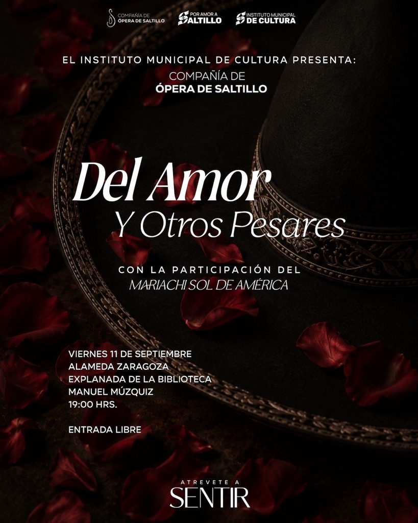 Compañía de Ópera de Saltillo: Anuncian concierto patrio en la Alameda