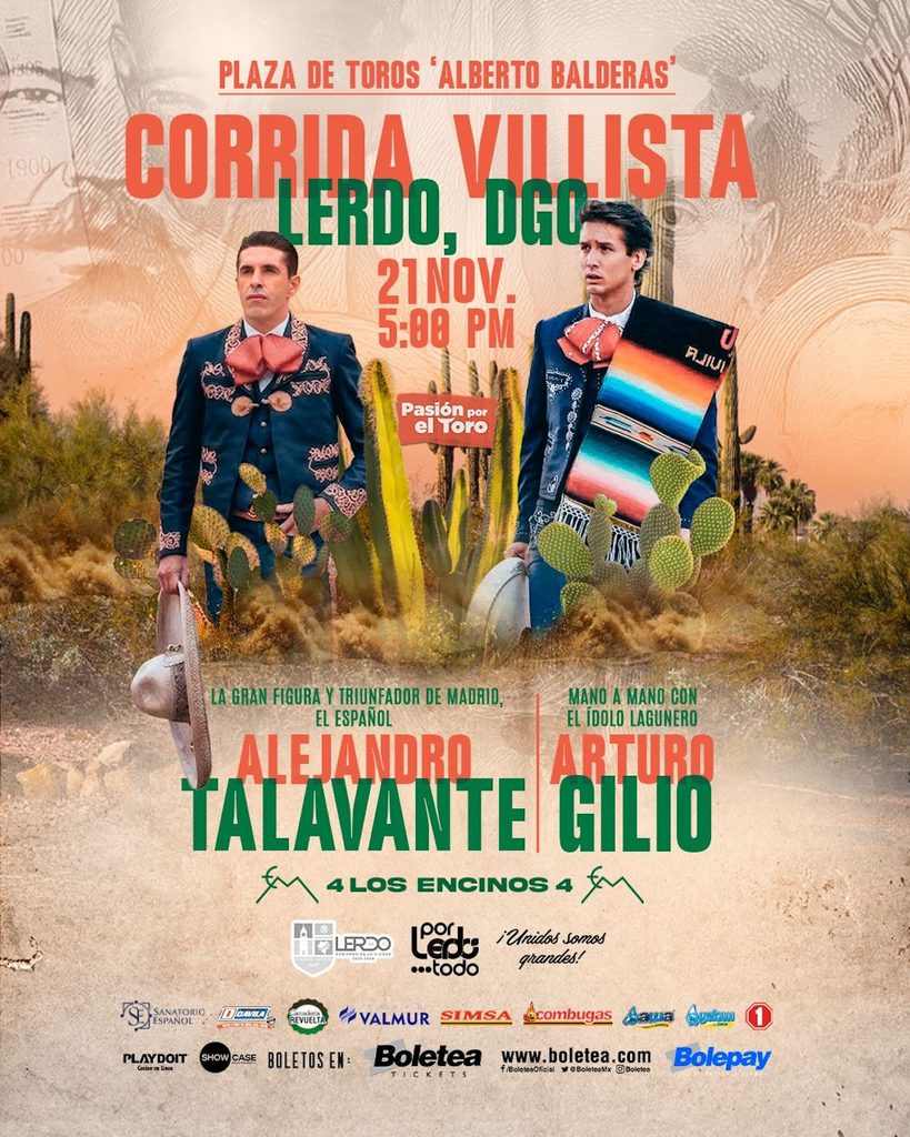 Corridas en La Laguna: Alejandro Talavante y Arturo Gilio harán mano a mano en Lerdo el 21 de noviembre