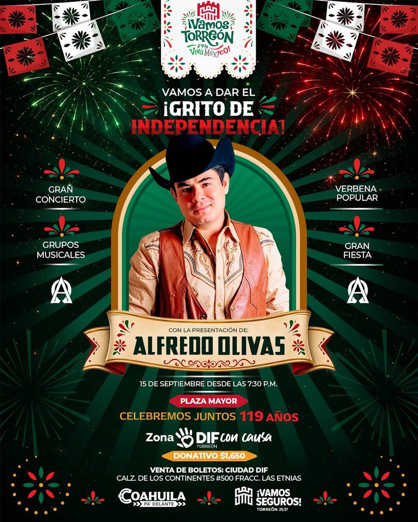 Grito de Independencia 2026 Torreón: ¿Dónde será?
