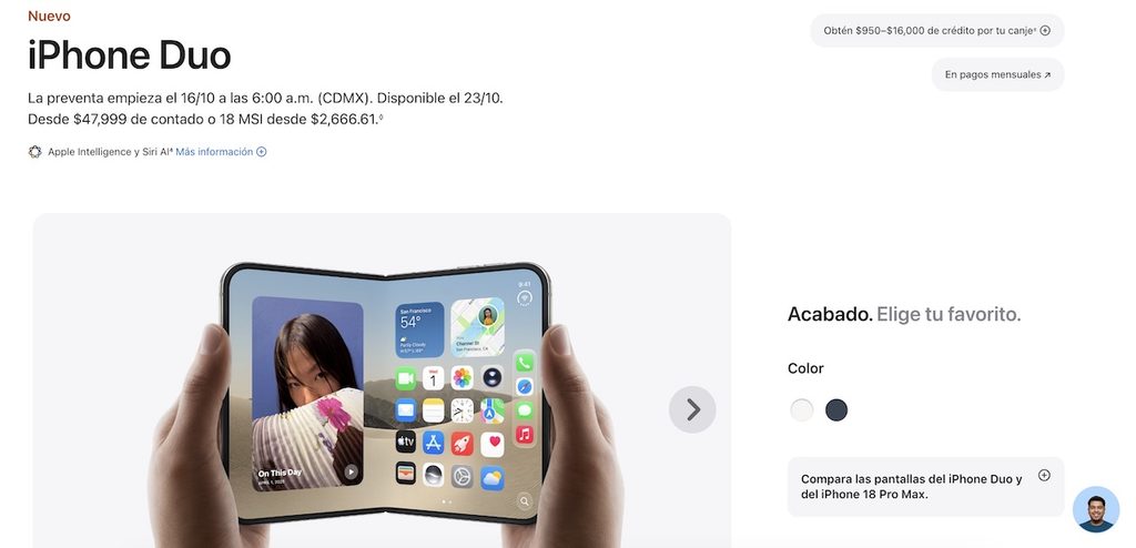Apple presenta el iPhone Duo
