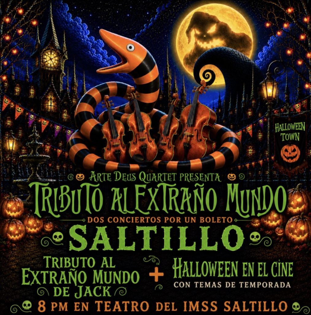 Agenda Saltillo octubre 2026: conciertos, teatro, festivales y terror