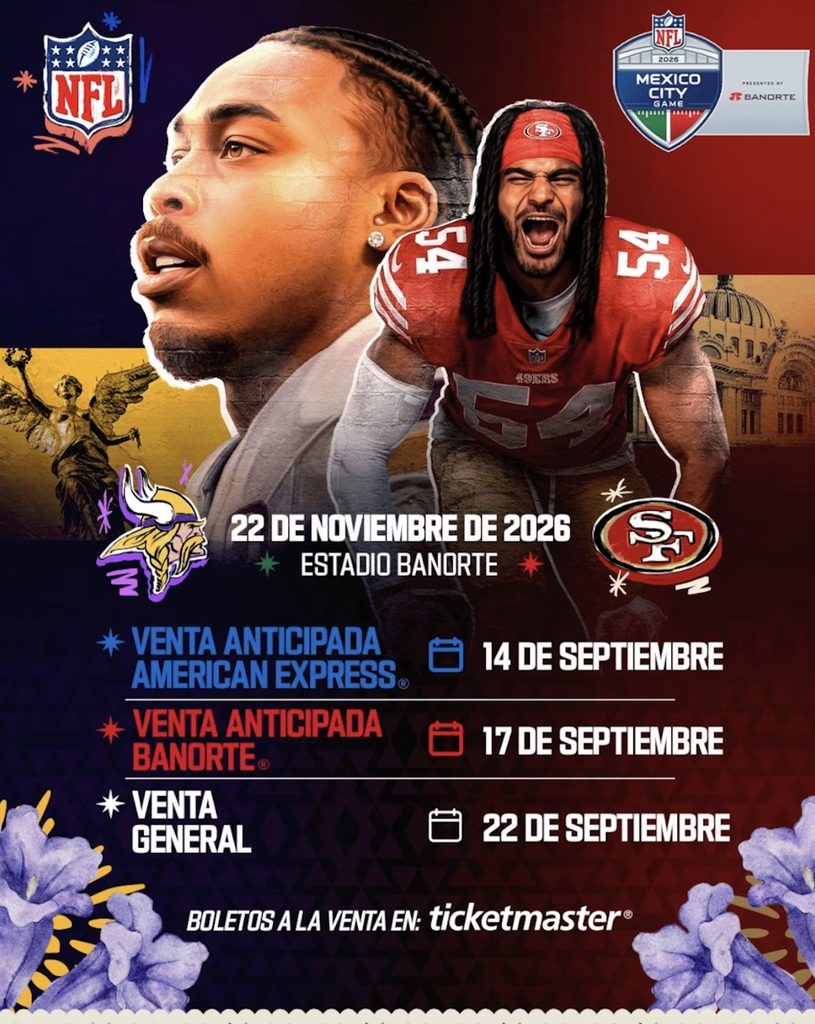 Hoy inició la venta de boletos para el partido de la NFL en México