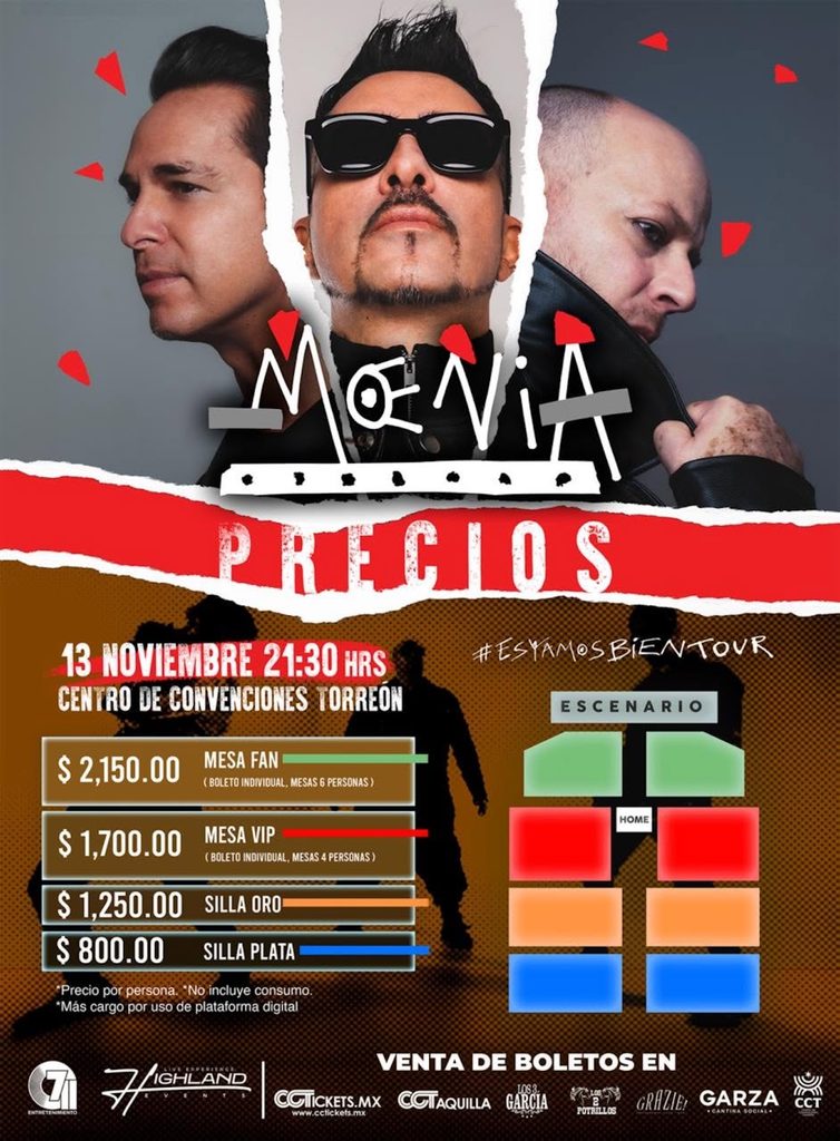Moenia en Torreón 2026: Fecha, boletos y precios