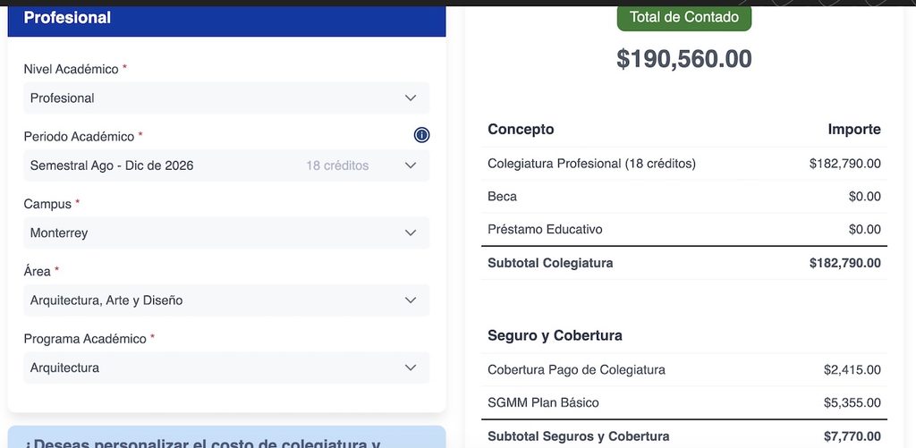 Colegiatura del Tec de Monterrey: Conoce el simulador para tu carrera